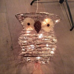 Holiday Owl lights decor